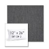 Picture of Cast Charcoal | Set of 2 | 12" X 26" Sunbrella Outdoor Throw Pillows with Premium Inserts