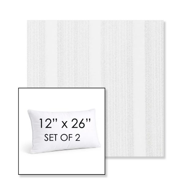 Picture of Compose Linen | Set of 2 | 12" X 26" Sunbrella Outdoor Throw Pillows with Premium Inserts