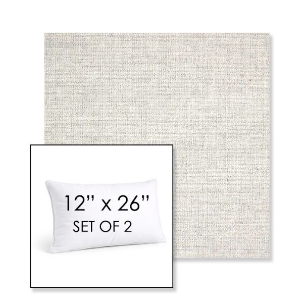 Picture of Crush Cloud | Set of 2 | 12" X 26" Sunbrella Outdoor Throw Pillows with Premium Inserts
