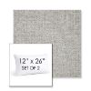 Picture of Dumont Dove | Set of 2 | 12" X 26" Sunbrella Outdoor Throw Pillows with Premium Inserts