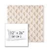 Picture of Etched Angles Cognac | Set of 2 | 12" X 26" Sunbrella Outdoor Throw Pillows with Premium Inserts