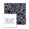 Picture of Maritime Nautical | Set of 2 | 12" X 26" Sunbrella Outdoor Throw Pillows with Premium Inserts