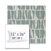 Picture of Scheme Mist | Set of 2 | 12" X 26" Sunbrella Outdoor Throw Pillows with Premium Inserts