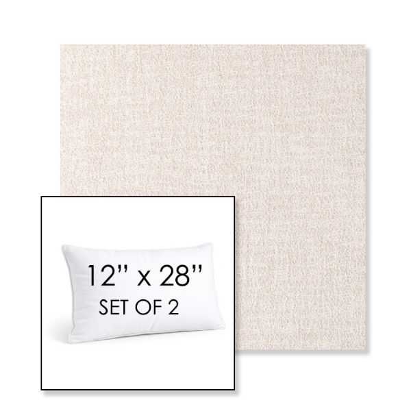 Picture of Abstraction Parchment | Set of 2 | 12" X 28" Sunbrella Outdoor Throw Pillows with Premium Inserts