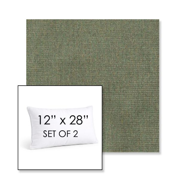 Picture of Ambrose Fern | Set of 2 | 12" X 28" Sunbrella Outdoor Throw Pillows with Premium Inserts