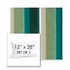 Picture of Beaming Lagoon | Set of 2 | 12" X 28" Sunbrella Outdoor Throw Pillows with Premium Inserts