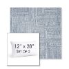 Picture of Boro Indigo | Set of 2 | 12" X 28" Sunbrella Outdoor Throw Pillows with Premium Inserts