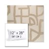 Picture of Brushstroke Stucco | Set of 2 | 12" X 28" Sunbrella Outdoor Throw Pillows with Premium Inserts