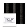 Picture of Caper Onyx | Set of 2 | 12" X 28" Sunbrella Outdoor Throw Pillows with Premium Inserts