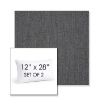 Picture of Cast Charcoal | Set of 2 | 12" X 28" Sunbrella Outdoor Throw Pillows with Premium Inserts
