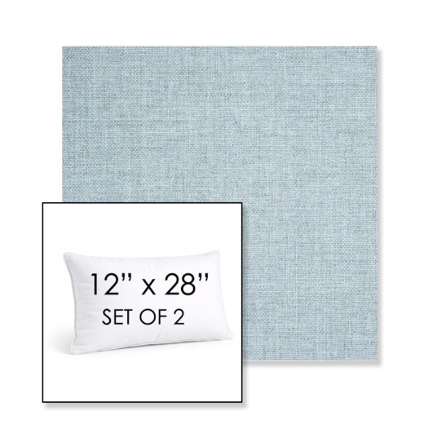 Picture of Idol Frost | Set of 2 | 12" X 28" Sunbrella Outdoor Throw Pillows with Premium Inserts