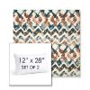Picture of Inga Boho | Set of 2 | 12" X 28" Sunbrella Outdoor Throw Pillows with Premium Inserts