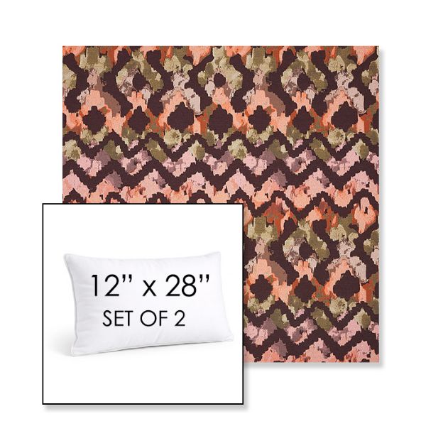 Picture of Inga Gypsy | Set of 2 | 12" X 28" Sunbrella Outdoor Throw Pillows with Premium Inserts