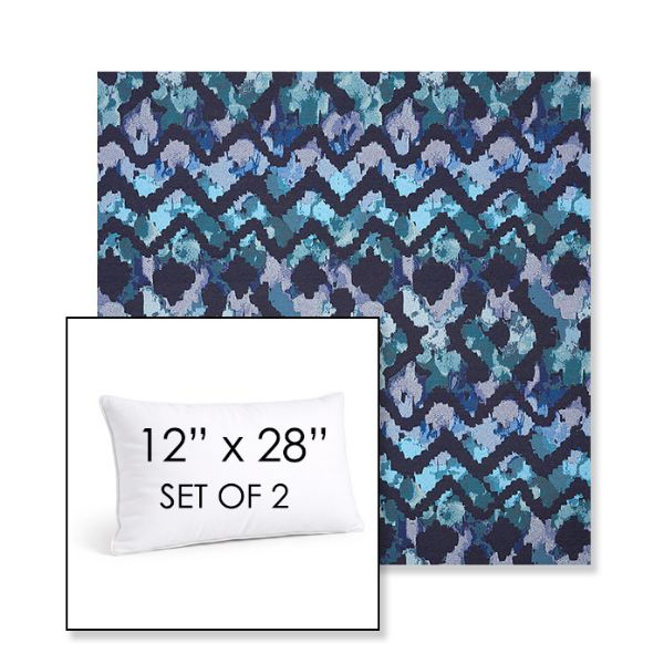 Picture of Inga Waterscape | Set of 2 | 12" X 28" Sunbrella Outdoor Throw Pillows with Premium Inserts