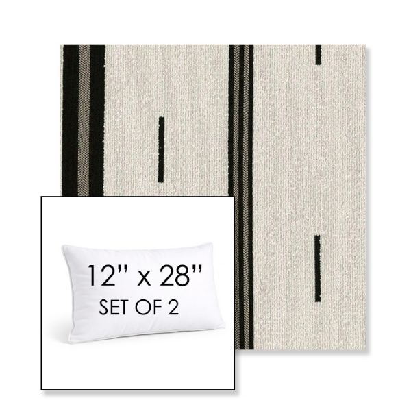 Picture of Khaima Fonio | Set of 2 | 12" X 28" Sunbrella Outdoor Throw Pillows with Premium Inserts