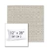 Picture of Linen Silver | Set of 2 | 12" X 28" Sunbrella Outdoor Throw Pillows with Premium Inserts