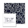 Picture of Maritime Nautical | Set of 2 | 12" X 28" Sunbrella Outdoor Throw Pillows with Premium Inserts