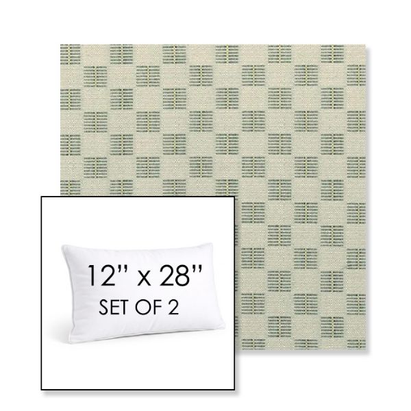 Picture of Mend Juniper | Set of 2 | 12" X 28" Sunbrella Outdoor Throw Pillows with Premium Inserts