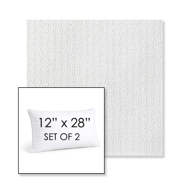 Picture of Momento Snow | Set of 2 | 12" X 28" Sunbrella Outdoor Throw Pillows with Premium Inserts