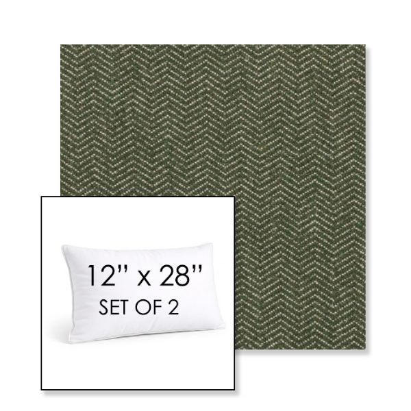 Picture of Odette Fern | Set of 2 | 12" X 28" Sunbrella Outdoor Throw Pillows with Premium Inserts