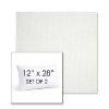 Picture of Pique Salt | Set of 2 | 12" X 28" Sunbrella Outdoor Throw Pillows with Premium Inserts