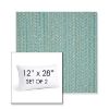 Picture of Posh Aqua | Set of 2 | 12" X 28" Sunbrella Outdoor Throw Pillows with Premium Inserts