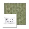 Picture of Posh Shamrock | Set of 2 | 12" X 28" Sunbrella Outdoor Throw Pillows with Premium Inserts