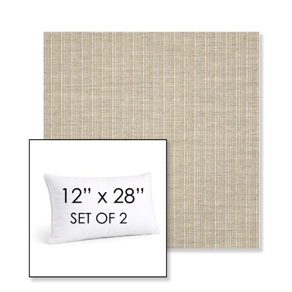 Picture of Proven Dune | Set of 2 | 12" X 28" Sunbrella Outdoor Throw Pillows with Premium Inserts