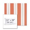 Picture of Relate Persimmon | Set of 2 | 12" X 28" Sunbrella Outdoor Throw Pillows with Premium Inserts