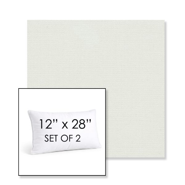 Picture of Sailcloth Salt | Set of 2 | 12" X 28" Sunbrella Outdoor Throw Pillows with Premium Inserts