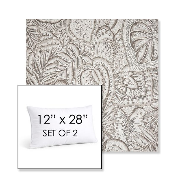Picture of Sensibility Linen | Set of 2 | 12" X 28" Sunbrella Outdoor Throw Pillows with Premium Inserts