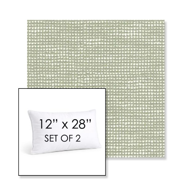 Picture of Slow Spirea | Set of 2 | 12" X 28" Sunbrella Outdoor Throw Pillows with Premium Inserts