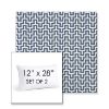 Picture of Underline Denim | Set of 2 | 12" X 28" Sunbrella Outdoor Throw Pillows with Premium Inserts