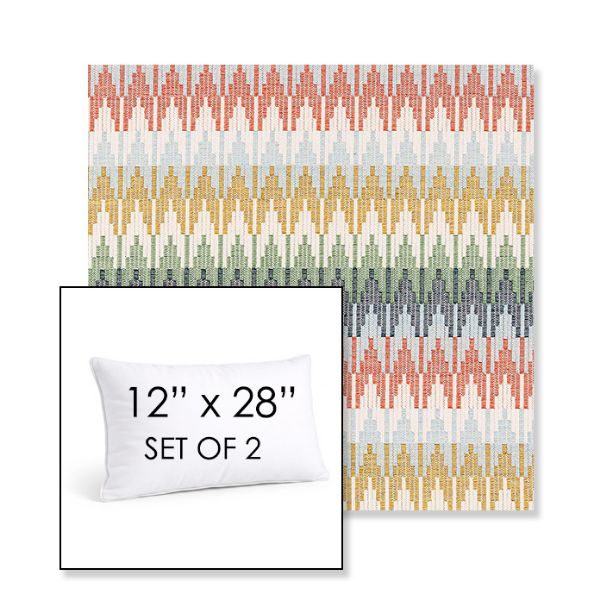 Picture of Valley Sedona | Set of 2 | 12" X 28" Sunbrella Outdoor Throw Pillows with Premium Inserts