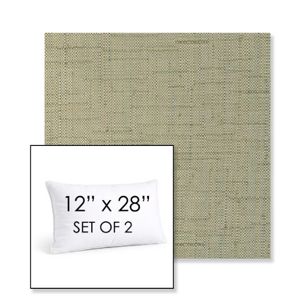 Picture of Willa Moss | Set of 2 | 12" X 28" Sunbrella Outdoor Throw Pillows with Premium Inserts