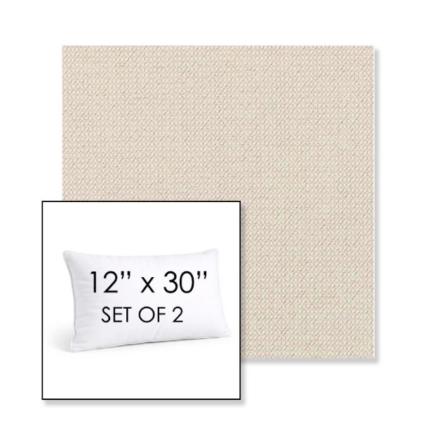 Picture of Charmer Parchment | Set of 2 | 12" X 30" Sunbrella Outdoor Throw Pillows with Premium Inserts