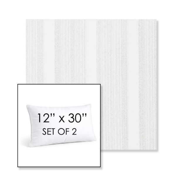 Picture of Compose Linen | Set of 2 | 12" X 30" Sunbrella Outdoor Throw Pillows with Premium Inserts