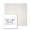 Picture of Dumont Snow | Set of 2 | 12" X 30" Sunbrella Outdoor Throw Pillows with Premium Inserts