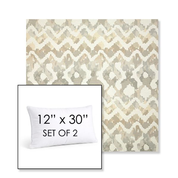 Picture of Inga Marble | Set of 2 | 12" X 30" Sunbrella Outdoor Throw Pillows with Premium Inserts