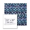 Picture of Inga Waterscape | Set of 2 | 12" X 30" Sunbrella Outdoor Throw Pillows with Premium Inserts