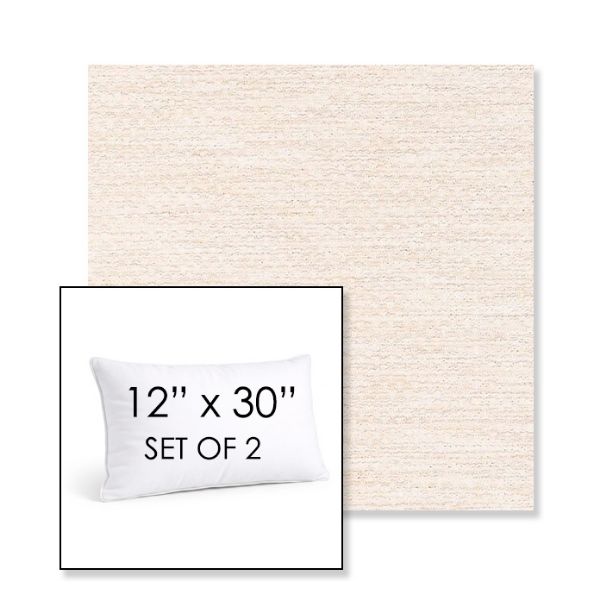 Picture of Litchfield Eggshell | Set of 2 | 12" X 30" Sunbrella Outdoor Throw Pillows with Premium Inserts
