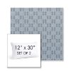 Picture of Mend Slate | Set of 2 | 12" X 30" Sunbrella Outdoor Throw Pillows with Premium Inserts