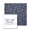 Picture of Nema Lazuli | Set of 2 | 12" X 30" Sunbrella Outdoor Throw Pillows with Premium Inserts