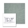 Picture of Piazza Mist | Set of 2 | 12" X 30" Sunbrella Outdoor Throw Pillows with Premium Inserts