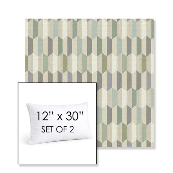 Picture of Precise Spring | Set of 2 | 12" X 30" Sunbrella Outdoor Throw Pillows with Premium Inserts