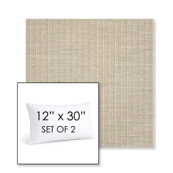 Picture of Proven Dune | Set of 2 | 12" X 30" Sunbrella Outdoor Throw Pillows with Premium Inserts