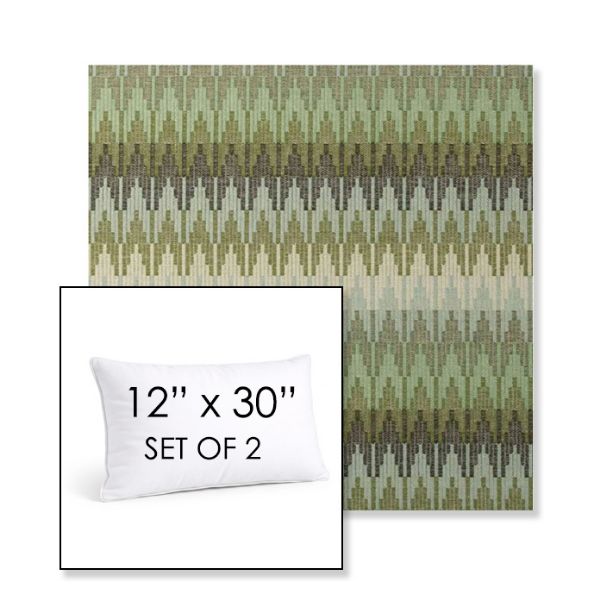 Picture of Valley Herbal | Set of 2 | 12" X 30" Sunbrella Outdoor Throw Pillows with Premium Inserts