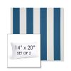 Picture of Cabana Regatta | Set of 2 | 14" X 20" Sunbrella Outdoor Throw Pillows with Premium Inserts
