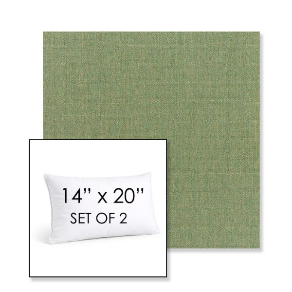 Picture of Canvas Fern | Set of 2 | 14" X 20" Sunbrella Outdoor Throw Pillows with Premium Inserts