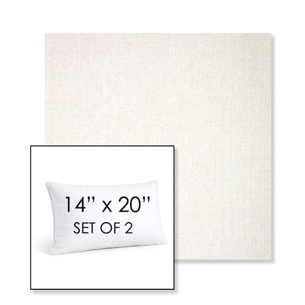 Picture of Crush Snow | Set of 2 | 14" X 20" Sunbrella Outdoor Throw Pillows with Premium Inserts